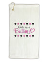 Cute As A Button Micro Terry Gromet Golf Towel 16 x 25 inch-Golf Towel-TooLoud-White-Davson Sales