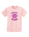 Cute As A Button Smiley Face Childrens T-Shirt-Childrens T-Shirt-TooLoud-PalePink-X-Small-Davson Sales
