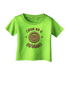 Cute As A Button Smiley Face Infant T-Shirt-Infant T-Shirt-TooLoud-Lime-Green-06-Months-Davson Sales