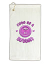 Cute As A Button Smiley Face Micro Terry Gromet Golf Towel 16 x 25 inch-Golf Towel-TooLoud-White-Davson Sales