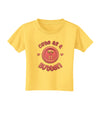 Cute As A Button Smiley Face Toddler T-Shirt-Toddler T-Shirt-TooLoud-Yellow-2T-Davson Sales
