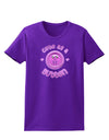 Cute As A Button Smiley Face Womens Dark T-Shirt-TooLoud-Purple-X-Small-Davson Sales