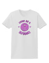 Cute As A Button Smiley Face Womens T-Shirt-Womens T-Shirt-TooLoud-White-X-Small-Davson Sales