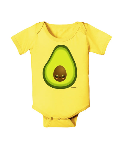 Cute Avocado Design Baby Romper Bodysuit-Baby Romper-TooLoud-Yellow-06-Months-Davson Sales