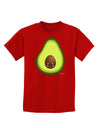 Cute Avocado Design Childrens Dark T-Shirt-Childrens T-Shirt-TooLoud-Red-X-Small-Davson Sales