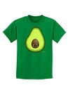 Cute Avocado Design Childrens Dark T-Shirt-Childrens T-Shirt-TooLoud-Kelly-Green-X-Small-Davson Sales