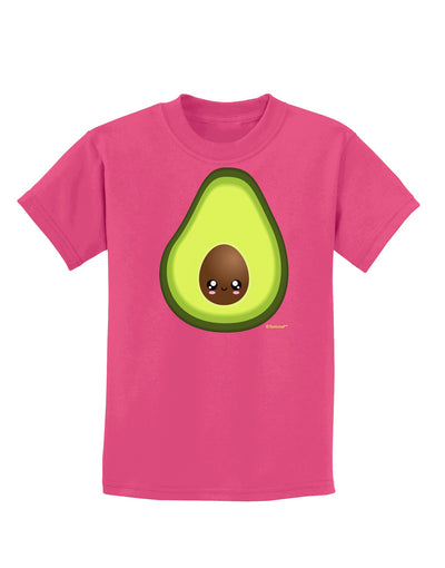 Cute Avocado Design Childrens Dark T-Shirt-Childrens T-Shirt-TooLoud-Sangria-X-Small-Davson Sales