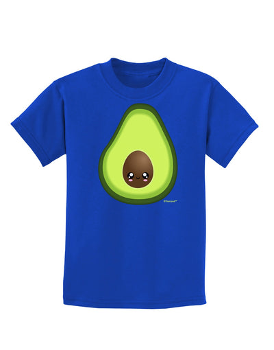 Cute Avocado Design Childrens Dark T-Shirt-Childrens T-Shirt-TooLoud-Royal-Blue-X-Small-Davson Sales