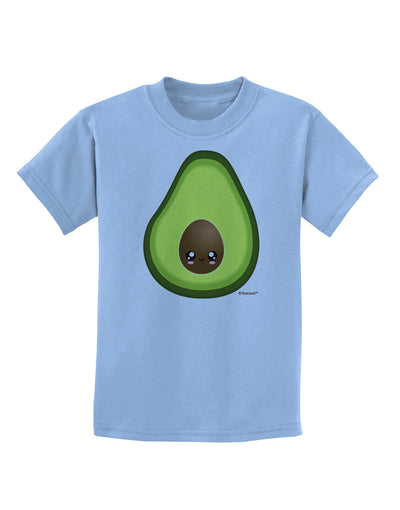 Cute Avocado Design Childrens T-Shirt-Childrens T-Shirt-TooLoud-Light-Blue-X-Small-Davson Sales