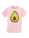 Cute Avocado Design Childrens T-Shirt-Childrens T-Shirt-TooLoud-PalePink-X-Small-Davson Sales