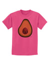 Cute Avocado Design Childrens T-Shirt-Childrens T-Shirt-TooLoud-Sangria-X-Small-Davson Sales