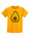 Cute Avocado Design Childrens T-Shirt-Childrens T-Shirt-TooLoud-Gold-X-Small-Davson Sales