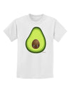 Cute Avocado Design Childrens T-Shirt-Childrens T-Shirt-TooLoud-White-X-Small-Davson Sales