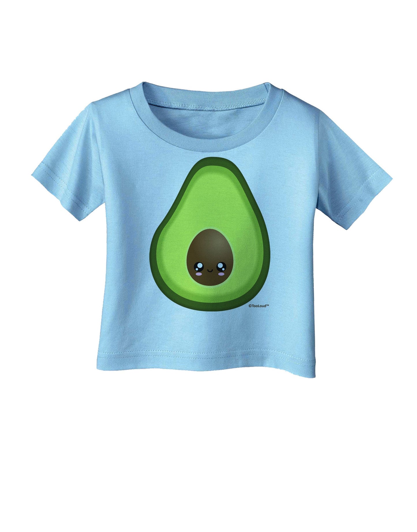 Cute Avocado Design Infant T-Shirt-Infant T-Shirt-TooLoud-Aquatic-Blue-06-Months-Davson Sales