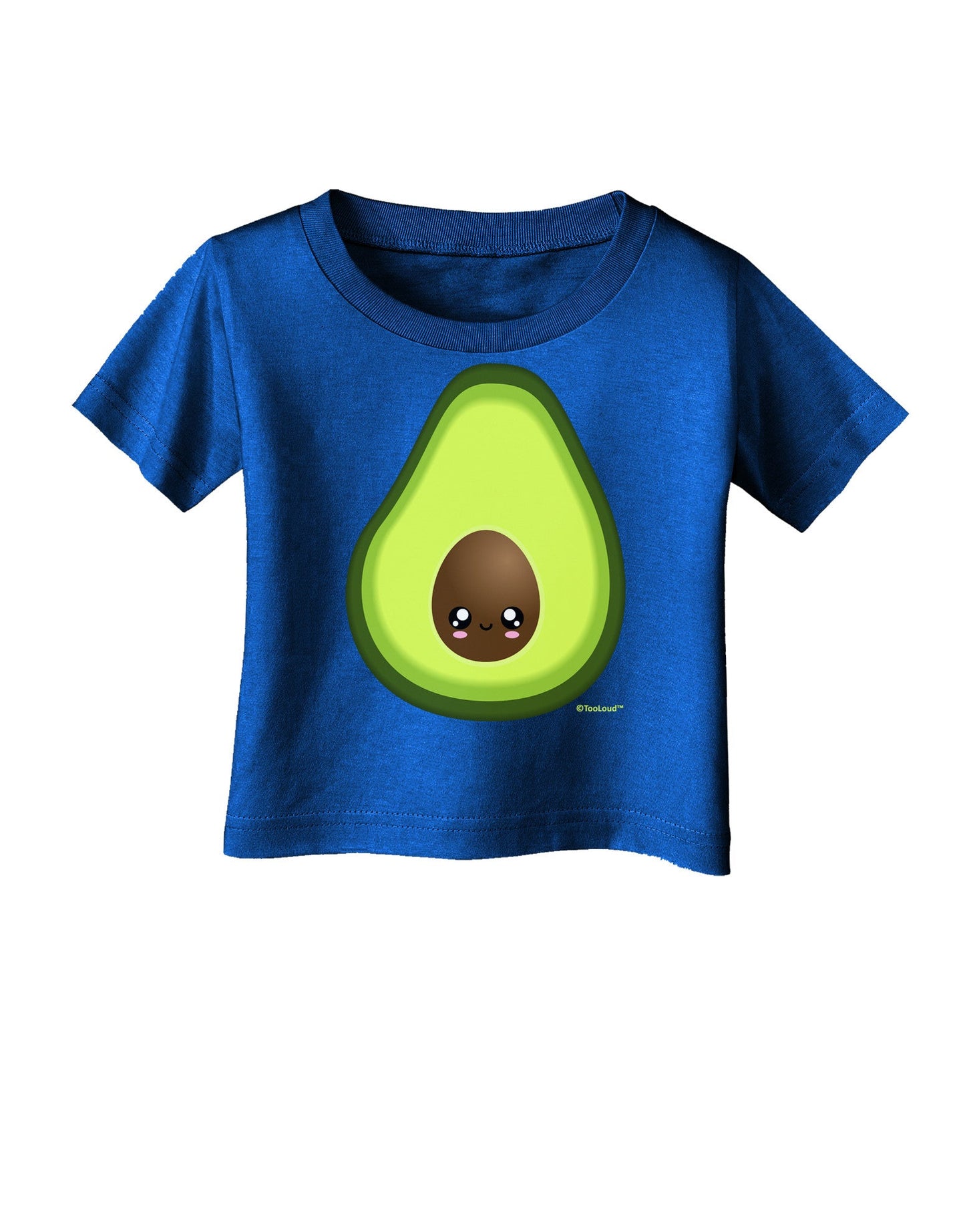 Cute Avocado Design Infant T-Shirt Dark-Infant T-Shirt-TooLoud-Royal-Blue-06-Months-Davson Sales