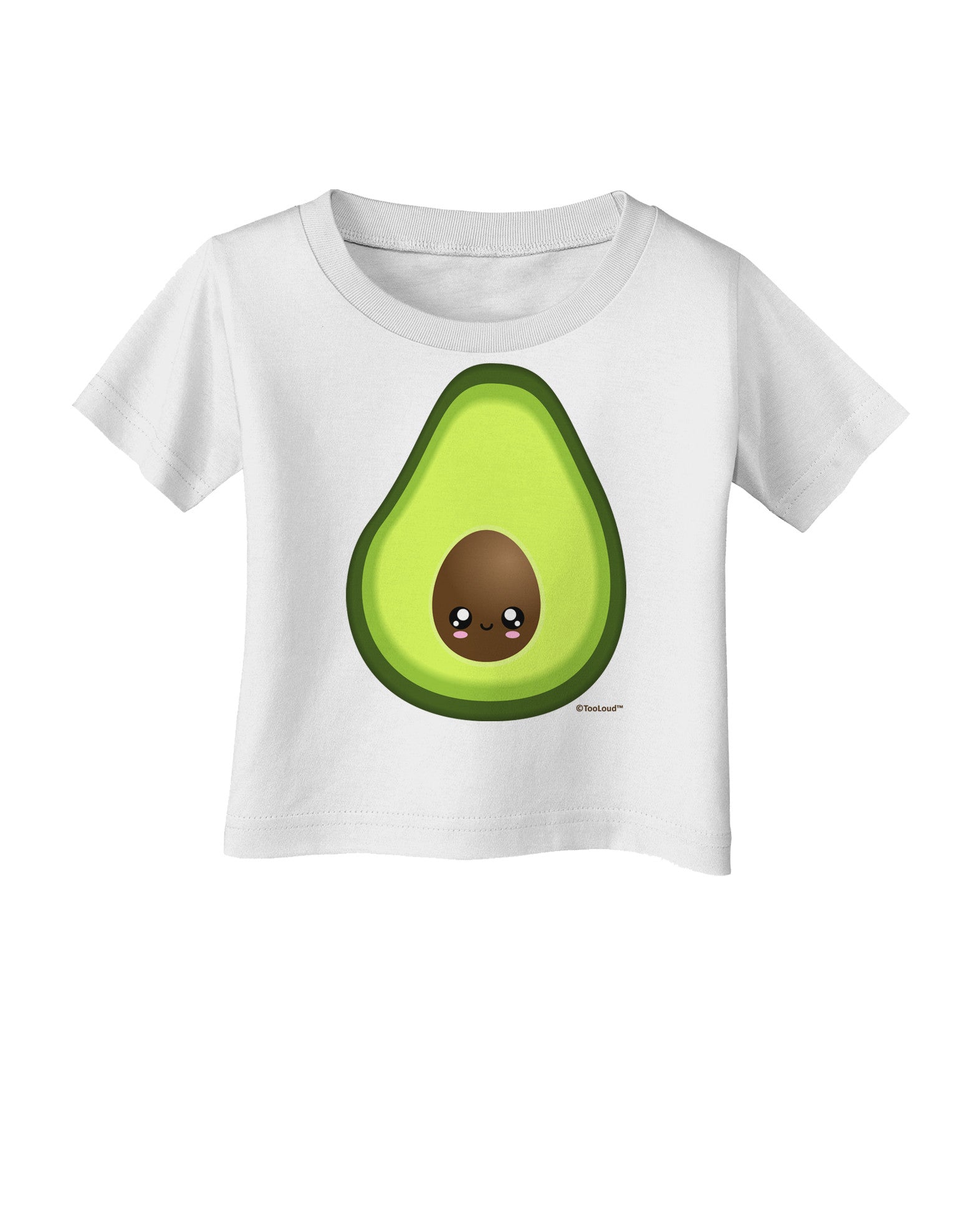 Cute Avocado Design Infant T-Shirt-Infant T-Shirt-TooLoud-White-06-Months-Davson Sales