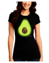 Cute Avocado Design Juniors Crew Dark T-Shirt-T-Shirts Juniors Tops-TooLoud-Black-Juniors Fitted Small-Davson Sales