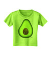 Cute Avocado Design Toddler T-Shirt-Toddler T-Shirt-TooLoud-Lime-Green-2T-Davson Sales