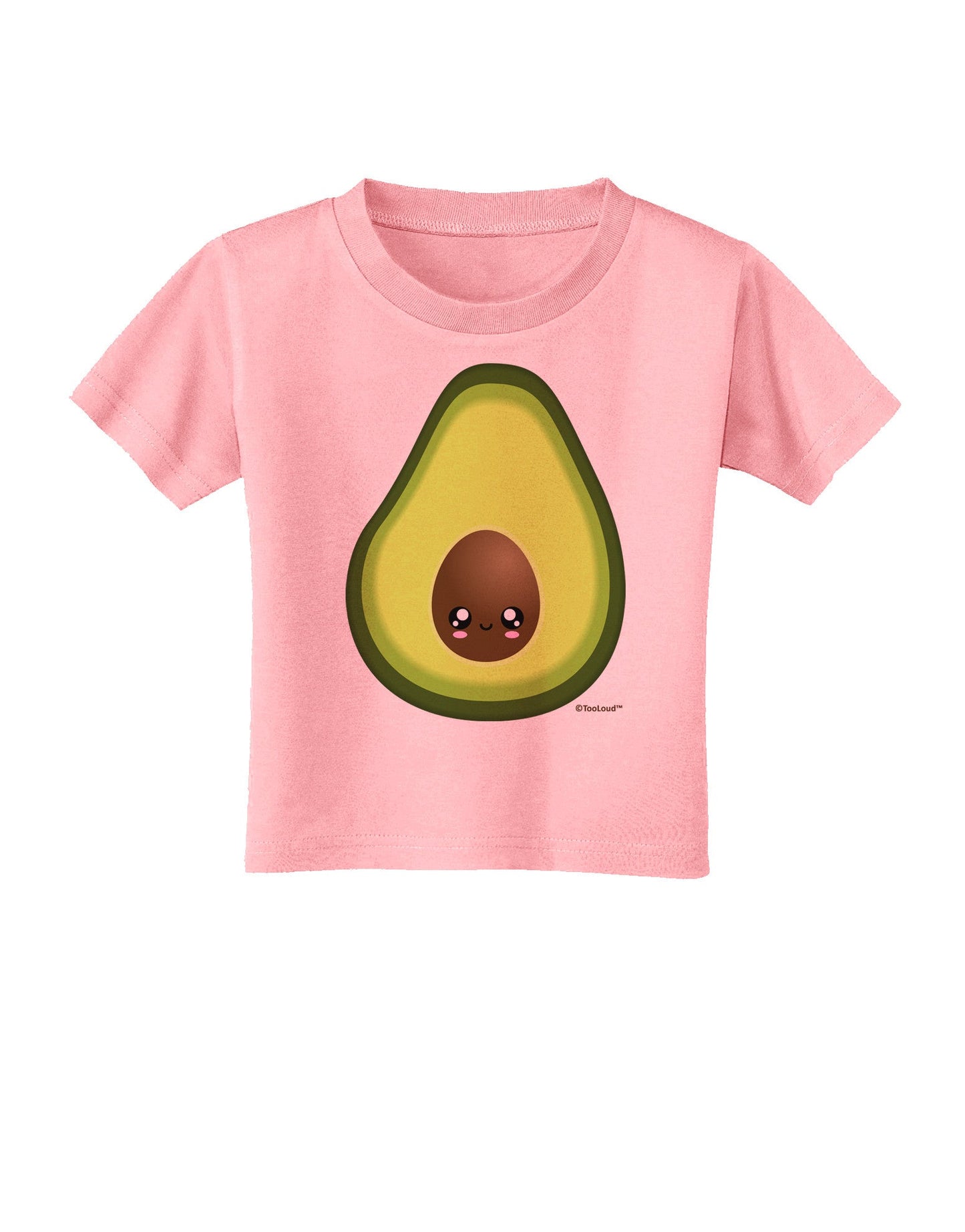 Cute Avocado Design Toddler T-Shirt-Toddler T-Shirt-TooLoud-Candy-Pink-2T-Davson Sales