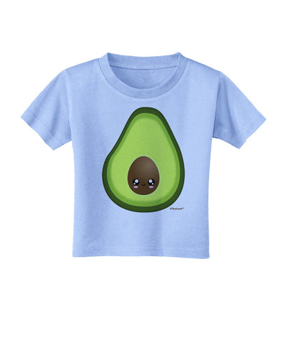 Cute Avocado Design Toddler T-Shirt-Toddler T-Shirt-TooLoud-Aquatic-Blue-2T-Davson Sales