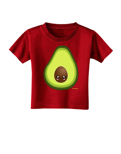 Cute Avocado Design Toddler T-Shirt Dark-Toddler T-Shirt-TooLoud-Red-2T-Davson Sales