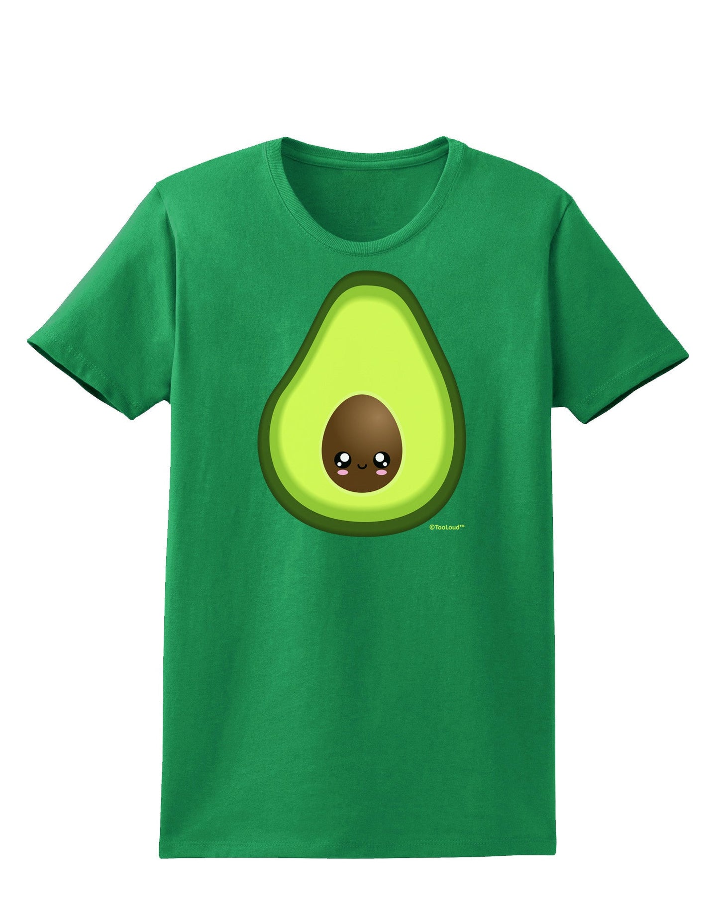 Cute Avocado Design Womens Dark T-Shirt-Womens T-Shirt-TooLoud-Kelly-Green-X-Small-Davson Sales