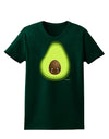 Cute Avocado Design Womens Dark T-Shirt-Womens T-Shirt-TooLoud-Forest-Green-Small-Davson Sales