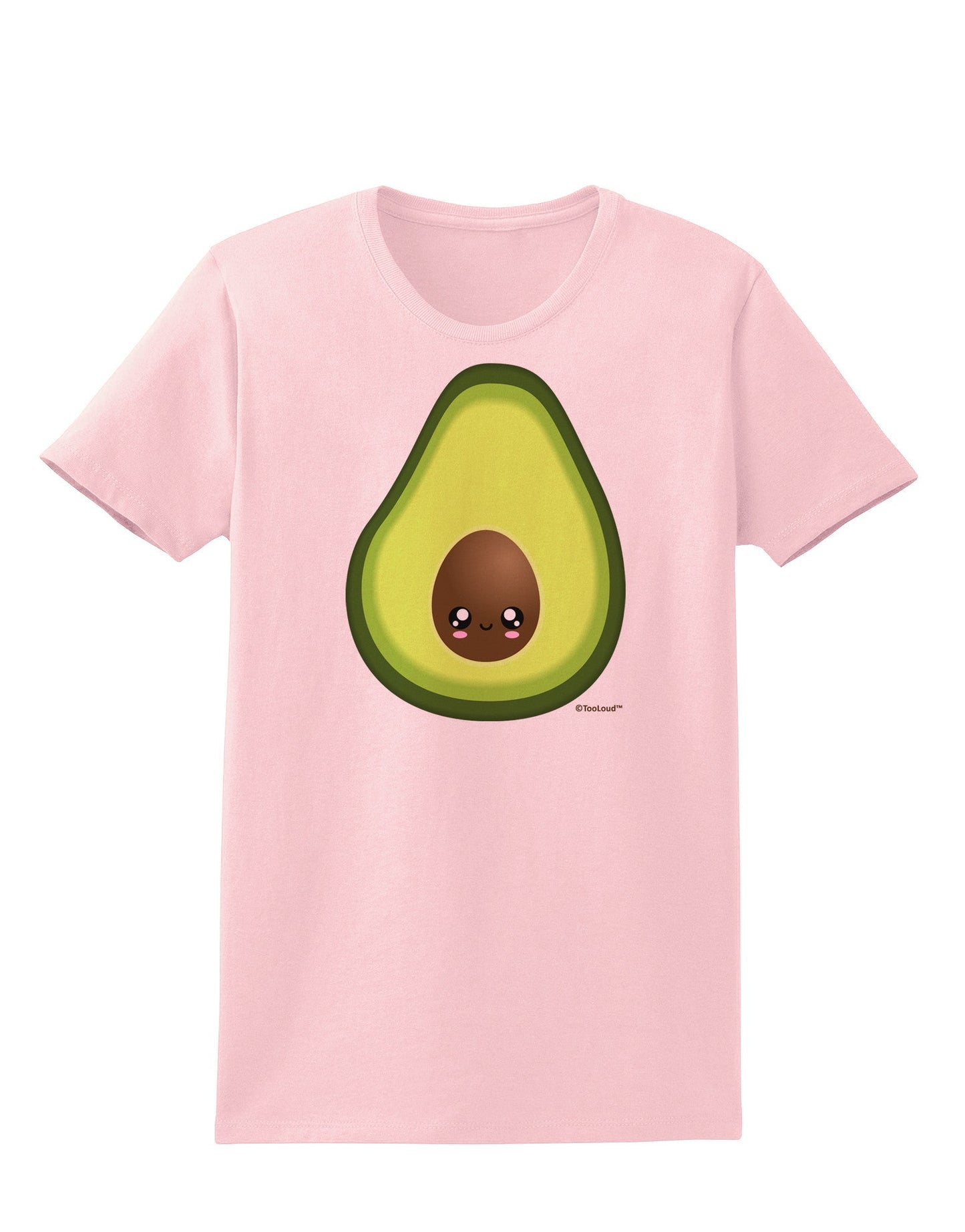 Cute Avocado Design Womens T-Shirt-Womens T-Shirt-TooLoud-PalePink-X-Small-Davson Sales