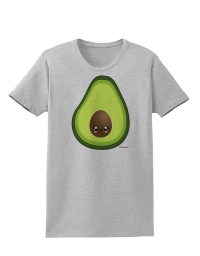 Cute Avocado Design Womens T-Shirt-Womens T-Shirt-TooLoud-AshGray-X-Small-Davson Sales