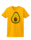 Cute Avocado Design Womens T-Shirt-Womens T-Shirt-TooLoud-Gold-X-Small-Davson Sales