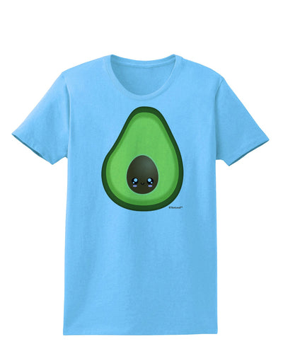 Cute Avocado Design Womens T-Shirt-Womens T-Shirt-TooLoud-Aquatic-Blue-X-Small-Davson Sales