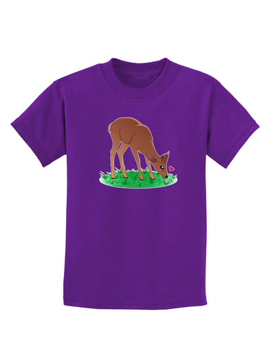 Cute Baby Buck Childrens Dark T-Shirt-Childrens T-Shirt-TooLoud-Purple-X-Small-Davson Sales