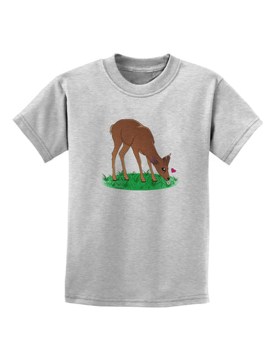 Cute Baby Buck Childrens T-Shirt-Childrens T-Shirt-TooLoud-AshGray-X-Small-Davson Sales