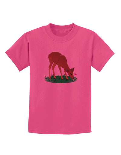 Cute Baby Buck Childrens T-Shirt-Childrens T-Shirt-TooLoud-Sangria-X-Small-Davson Sales