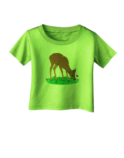 Cute Baby Buck Infant T-Shirt-Infant T-Shirt-TooLoud-Lime-Green-06-Months-Davson Sales