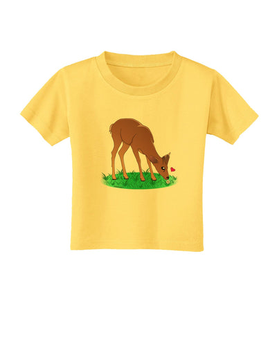 Cute Baby Buck Toddler T-Shirt-Toddler T-Shirt-TooLoud-Yellow-2T-Davson Sales