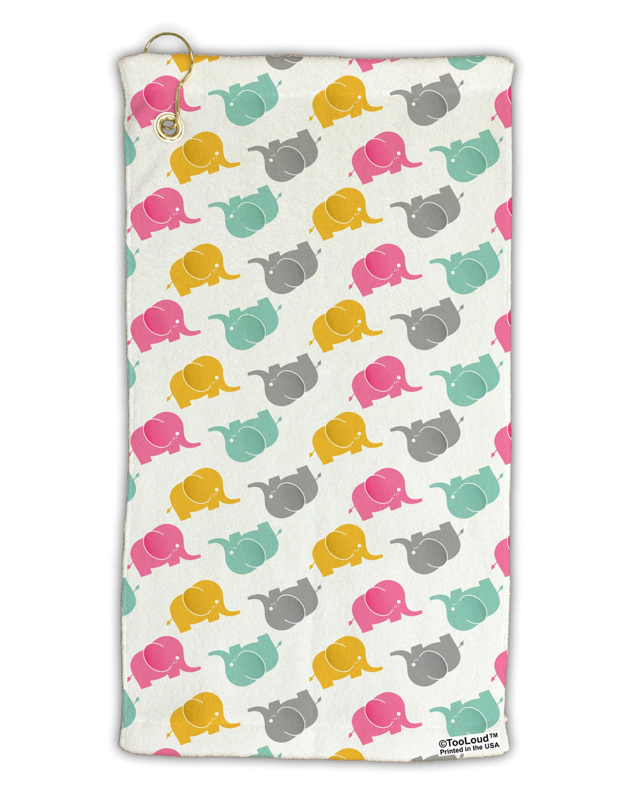 Cute Baby Elephants AOP Micro Terry Gromet Golf Towel 15 x 22 Inch All Over Print-Golf Towel-TooLoud-White-Davson Sales