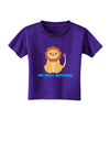 Cute Baby Lion - My First Birthday Toddler T-Shirt Dark by TooLoud-Toddler T-Shirt-TooLoud-Purple-2T-Davson Sales