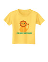 Cute Baby Lion - My First Birthday Toddler T-Shirt by TooLoud-Toddler T-Shirt-TooLoud-Yellow-2T-Davson Sales