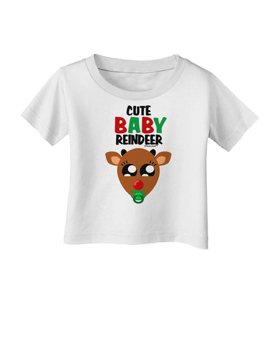 Cute Baby Reindeer Matching Deer Infant T-Shirt-Infant T-Shirt-TooLoud-White-06-Months-Davson Sales