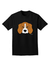 Cute Beagle Dog Adult Dark T-Shirt by TooLoud-Mens T-Shirt-TooLoud-Black-Small-Davson Sales