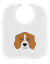 Cute Beagle Dog Baby Bib by TooLoud