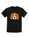 Cute Beagle Dog Childrens Dark T-Shirt by TooLoud-Childrens T-Shirt-TooLoud-Black-X-Small-Davson Sales