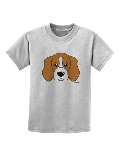 Cute Beagle Dog Childrens T-Shirt by TooLoud-Childrens T-Shirt-TooLoud-AshGray-X-Small-Davson Sales