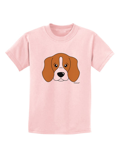 Cute Beagle Dog Childrens T-Shirt by TooLoud-Childrens T-Shirt-TooLoud-PalePink-X-Small-Davson Sales