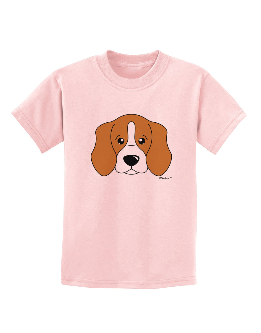 Cute Beagle Dog Childrens T-Shirt by TooLoud-Childrens T-Shirt-TooLoud-White-X-Small-Davson Sales