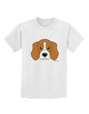 Cute Beagle Dog Childrens T-Shirt by TooLoud-Childrens T-Shirt-TooLoud-White-X-Small-Davson Sales