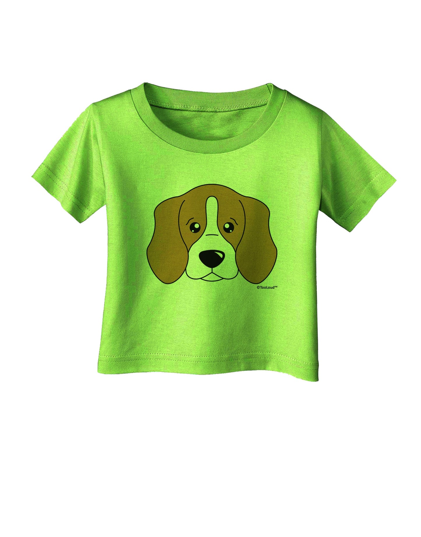 Cute Beagle Dog Infant T-Shirt by TooLoud-Infant T-Shirt-TooLoud-Lime-Green-06-Months-Davson Sales