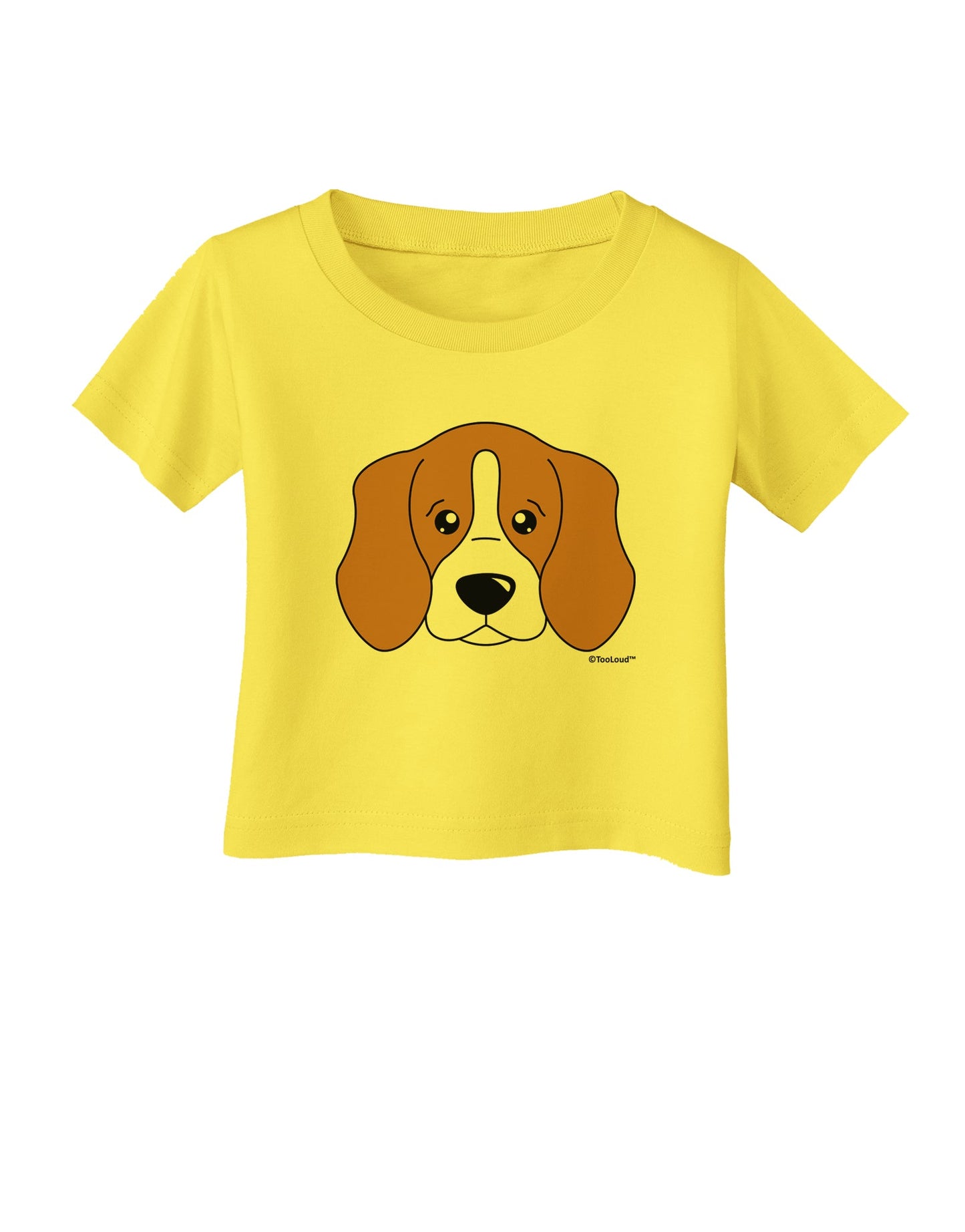 Cute Beagle Dog Infant T-Shirt by TooLoud-Infant T-Shirt-TooLoud-Yellow-06-Months-Davson Sales