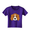 Cute Beagle Dog Toddler T-Shirt Dark by TooLoud-Toddler T-Shirt-TooLoud-Purple-2T-Davson Sales